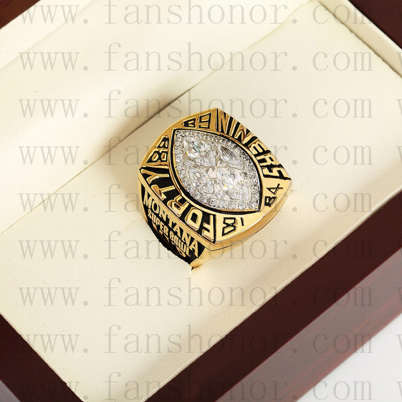 Customized San Francisco 49ers NFL 1989 Super Bowl XXIV Championship Ring