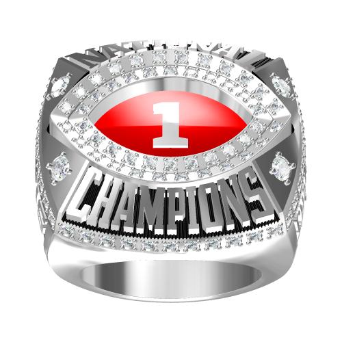 Custom FSU Florida State Seminoles 2013 Season BCS National Champions Ring With Red Ruby