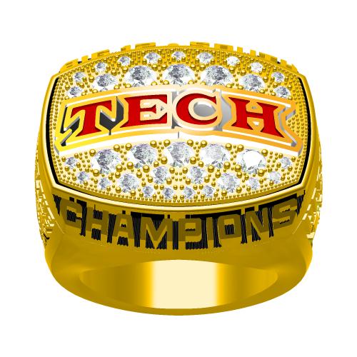 Custom Texas Tech Red Raiders 2008 Big 12 Championship Ring