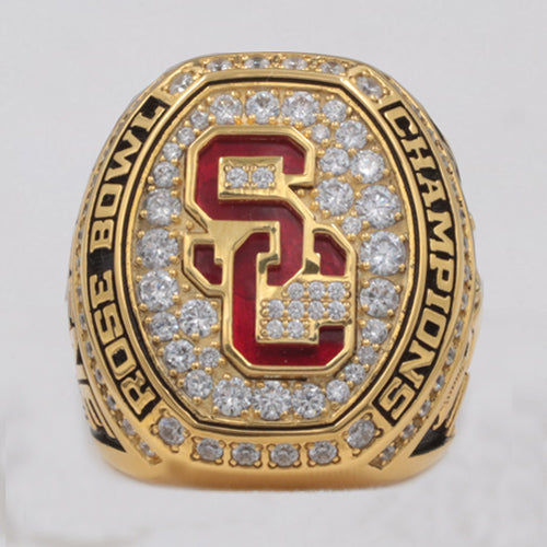 USC Trojans 2017 Rose Bowl Championship Ring With Red Ruby