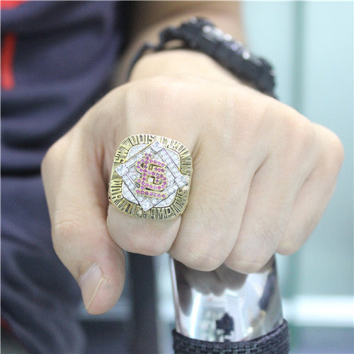 St. Louis Cardinals 2006 World Series MLB Championship Ring With Red Ruby