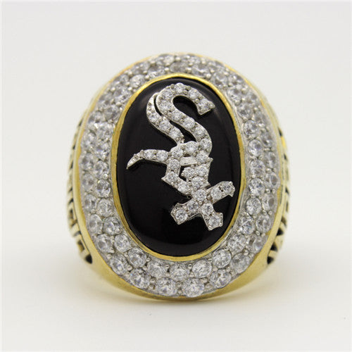 Chicago White Sox 2005 World Series MLB Championship Ring With Black Obsidian