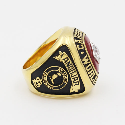 St. Louis Cardinals 1982 World Series MLB Championship Ring With Red Ruby