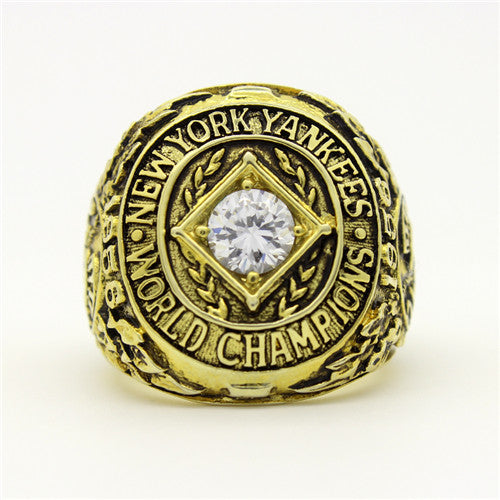 New York Yankees 1956 World Series MLB Championship Ring With Cubic Zirconia