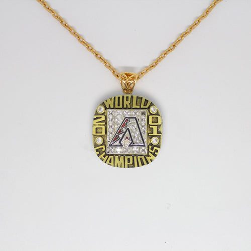 Arizona Diamondbacks 2001 World Series MLB Championship Pendant with Chain