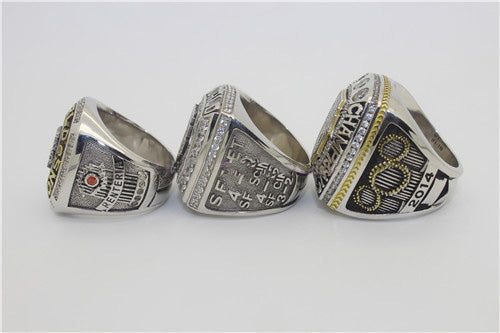 an Francisco Giants 2010-2012-2014 World Series MLB Championship Ring Collection