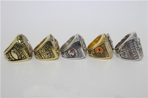 BC Lions 1994-1999-2000-2006-2011 Grey Cup Championship Ring Collection