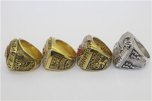 Detroit Red Wings 1997-1998-2002-2008 Stanley Cup Finals NHL Championship Ring Collection