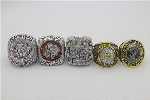 Chicago Blackhawks 1934-1961-2010-2013-2015 Stanley Cup Finals NHL Championship Ring Collection