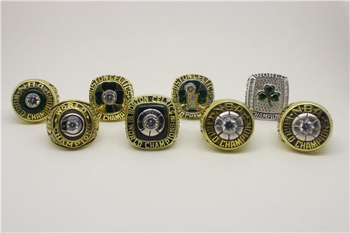 Boston Celtics 1968-1969-1974-1976-1981-1984-1986-2008 NBA Finals National Basketball World Championship Ring Collection