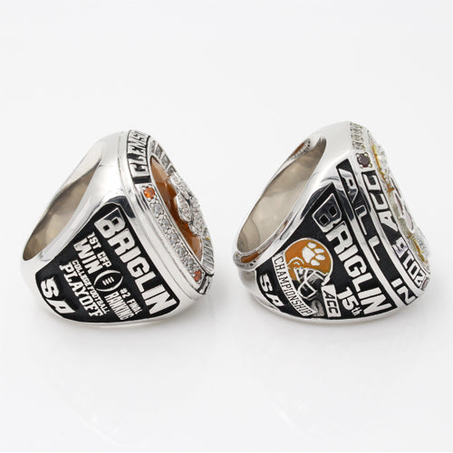 Clemson Tigers 2015 Orange Bowl & ACC Championship Ring Ring Collection
