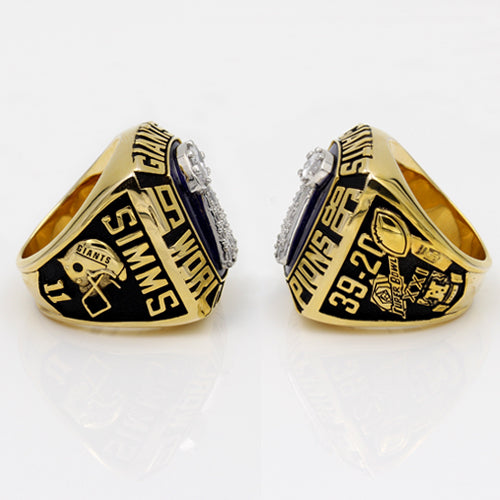 Super Bowl XXI 1986 New York Giants Championship Ring