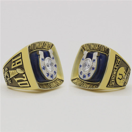 Super Bowl V 1970 Baltimore Colts Championship Ring