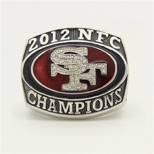 San Francisco 49ers 2012 National Football Championship Ring With Red