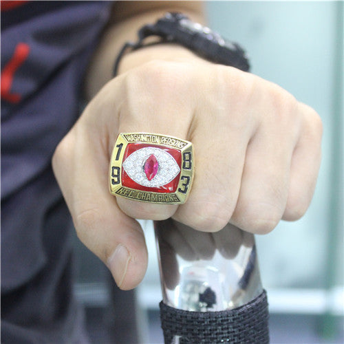 Washington Redskins 1983 National Football Championship Ring With Red Ruby