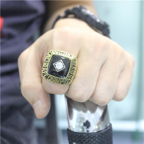 Miami Dolphins 1982 American Football Championship Ring With Black Obsidian