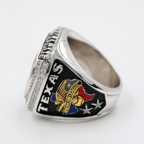 Custom Texas Rangers 2011 American League Championship Ring With Red Ruby