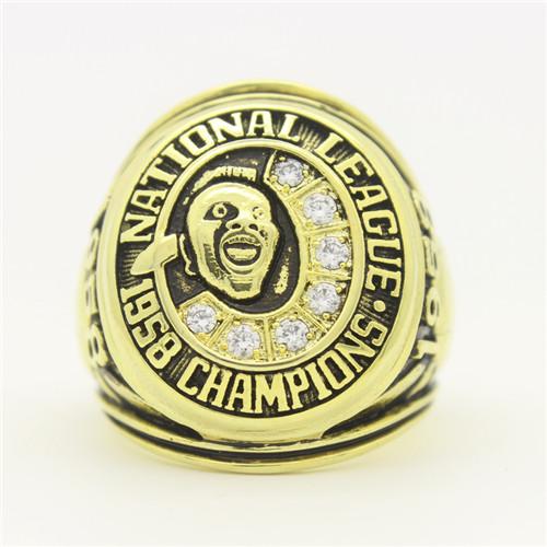 1958 Milwaukee Braves National League NL Championship Ring