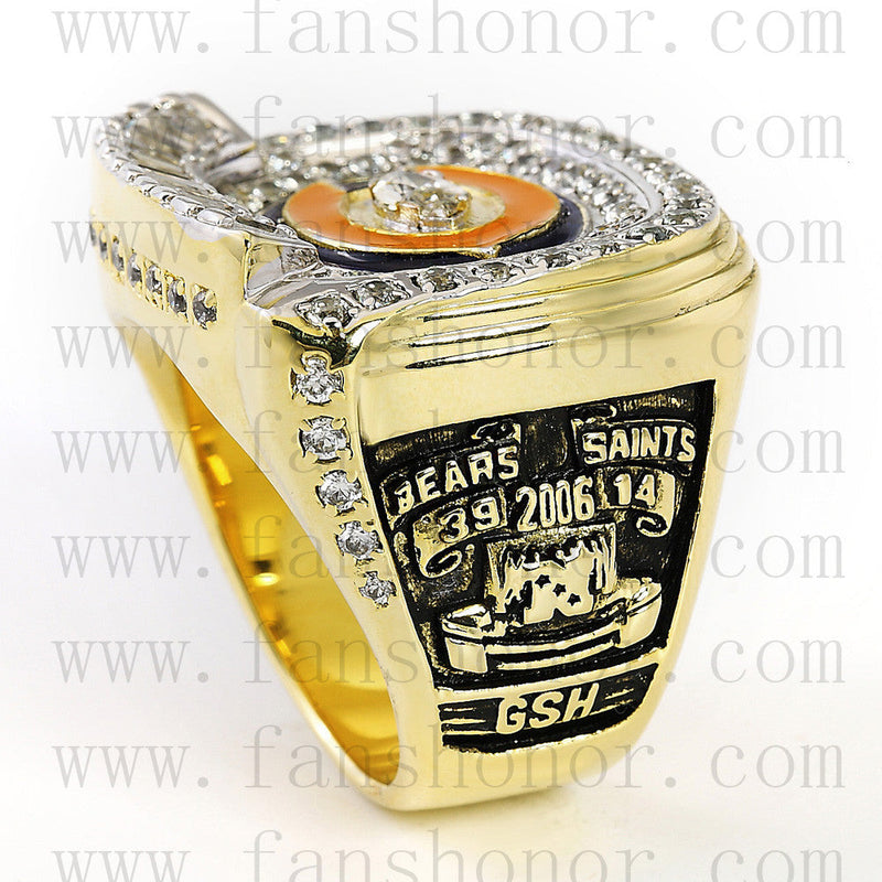 Customized NFC 2006 Chicago Bears National Football Championship Ring
