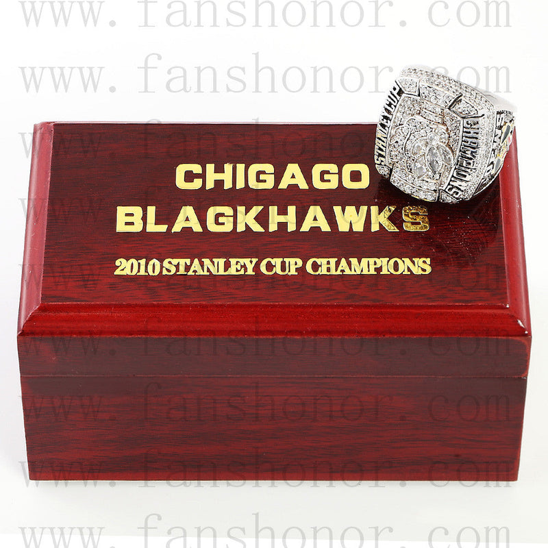 Customized NHL 2010 Chicago Blackhawks Stanley Cup Championship Ring