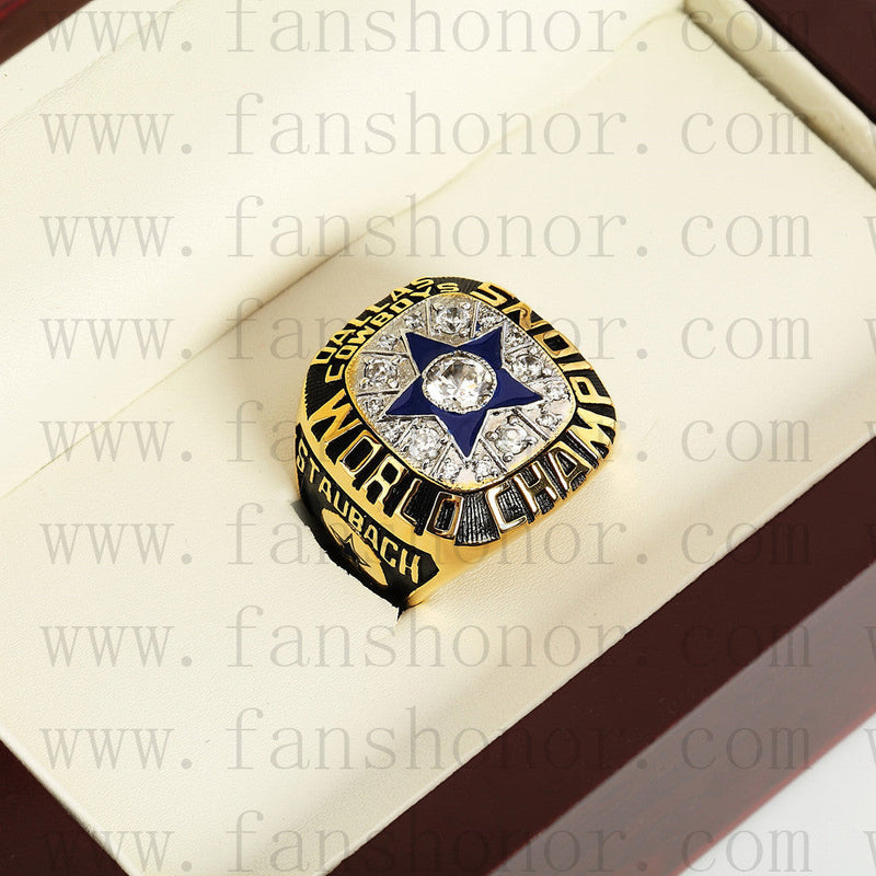 Customized Dallas Cowboys NFL 1971 Super Bowl VI Championship Ring