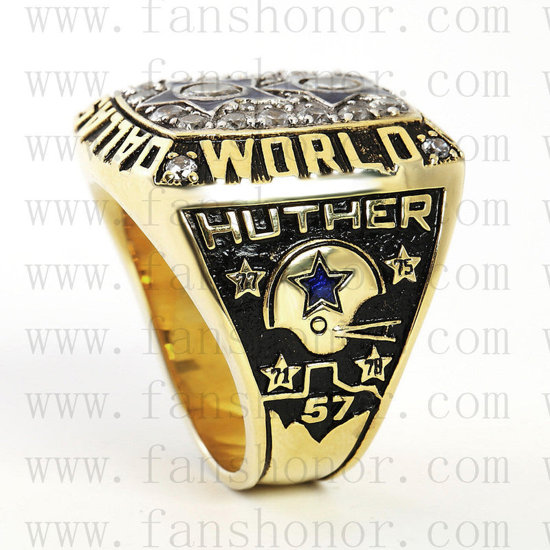 Customized Dallas Cowboys NFL 1977 Super Bowl XII Championship Ring