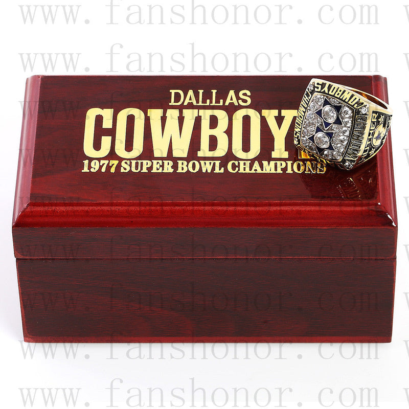 Customized Dallas Cowboys NFL 1977 Super Bowl XII Championship Ring