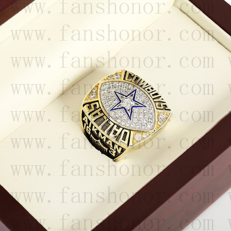 Customized Dallas Cowboys NFL 1992 Super Bowl XXVII Championship Ring
