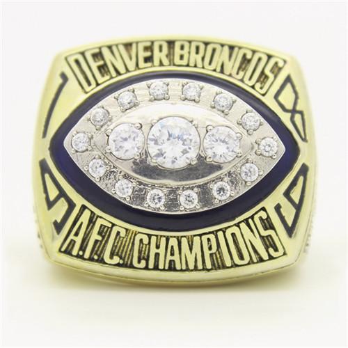 1989 Denver Broncos American Football AFC Championship Ring