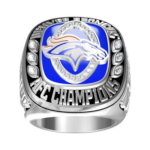 2013 Denver Broncos American Football AFC Championship Ring