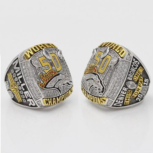 2015 Denver Broncos Super Bowl 50 Championship Ring