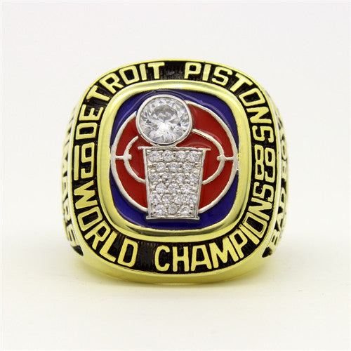 Custom 1989 Detroit Pistons NBA Basketball World Championship Ring