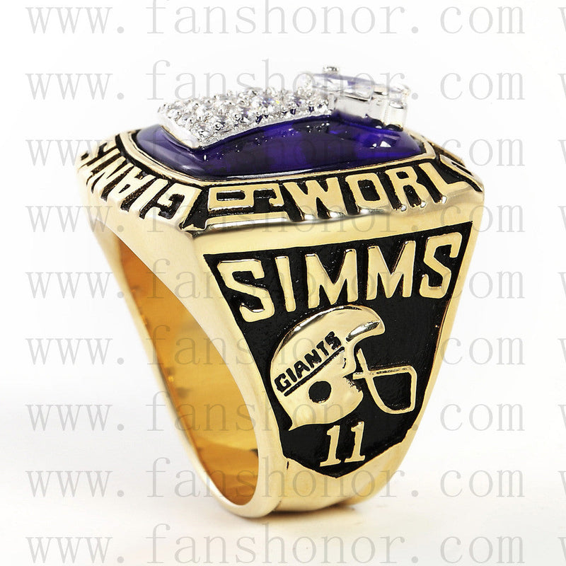 Customized New York giants NFL 1986 Super Bowl XXI Championship Ring