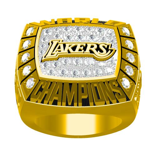 Custom 2000 Los Angeles Lakers National NBA Basketball World Championship Ring
