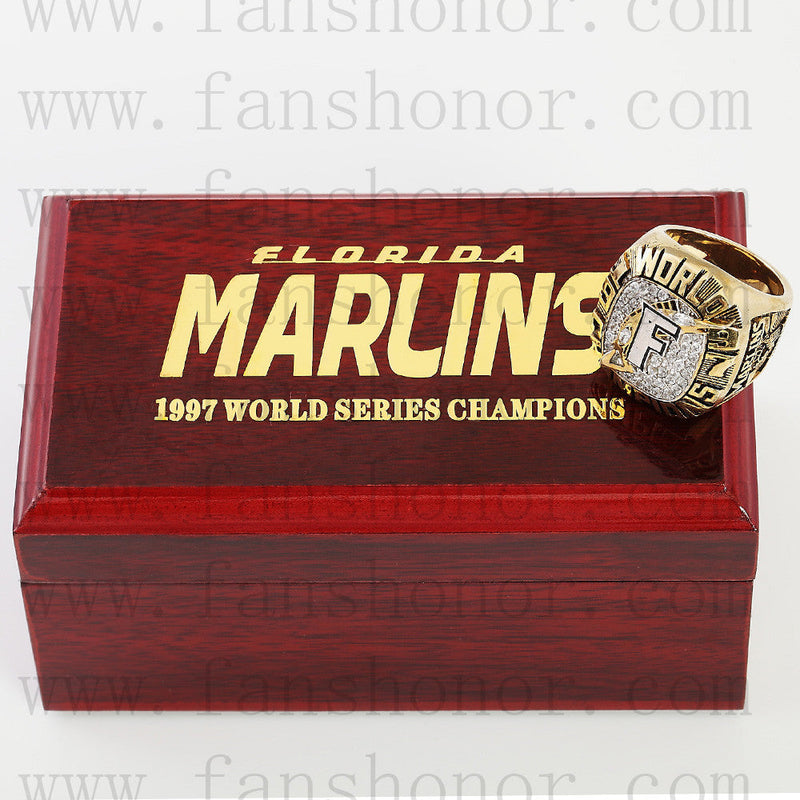 Customized MLB 1997 Miami Marlins World Series Championship Ring