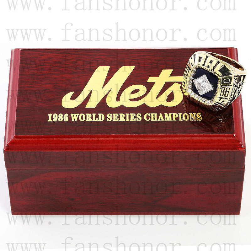Customized MLB 1986 New York Mets World Series Championship Ring