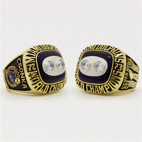 Custom Miami Dolphins 1973 NFL Super Bowl VIII Championship Ring