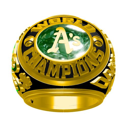 Custom 1974 Oakland Athletics MLB World Series Championship Ring