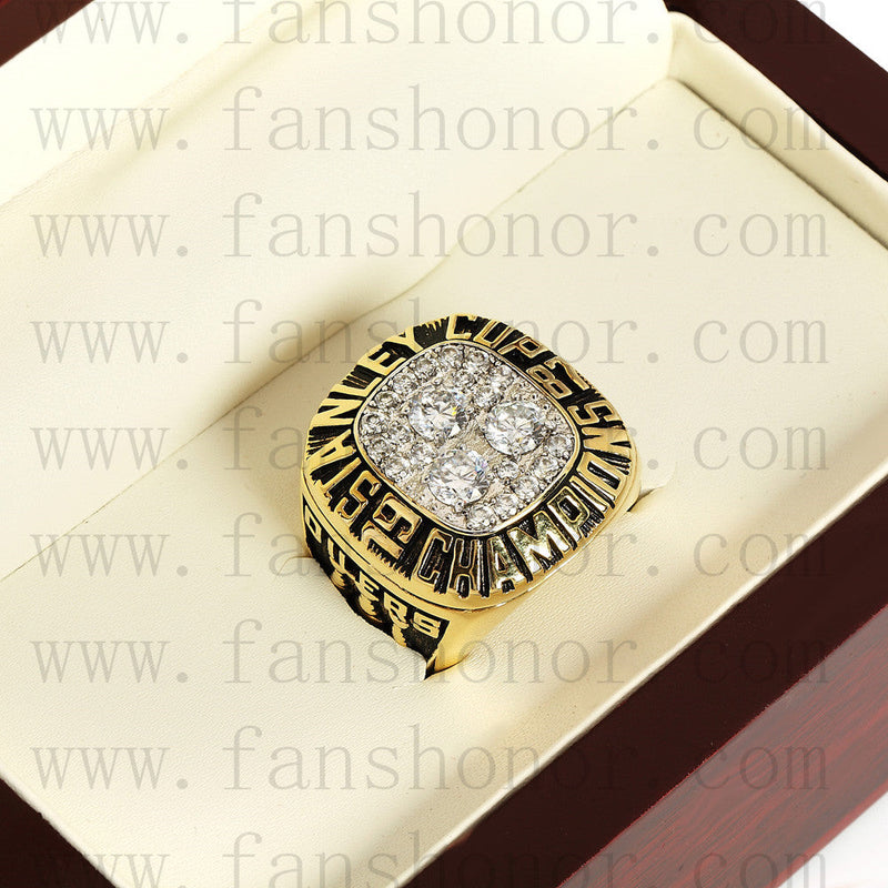 Customized NHL 1987 Edmonton Oilers Stanley Cup Championship Ring