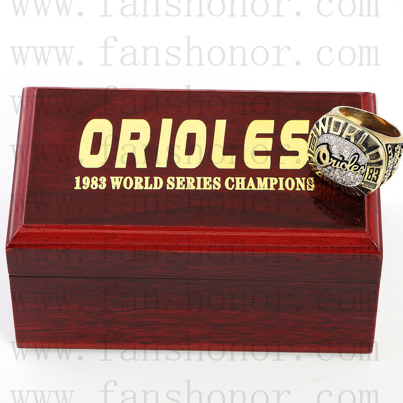 Customized MLB 1983 Baltimore Orioles World Series Championship Ring
