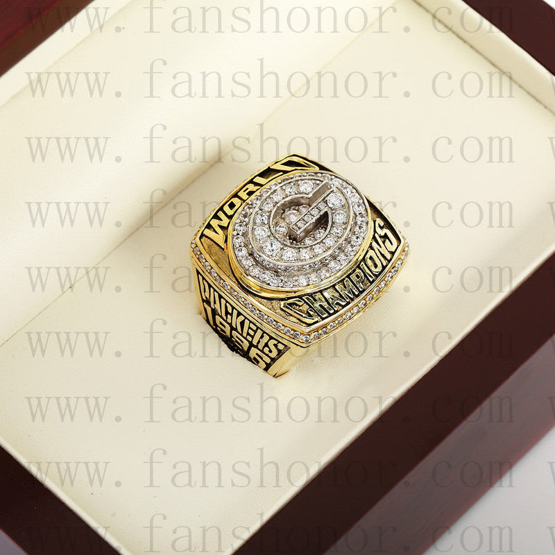 Customized Green Bay Packers NFL 1996 Super Bowl XXXI Championship Ring