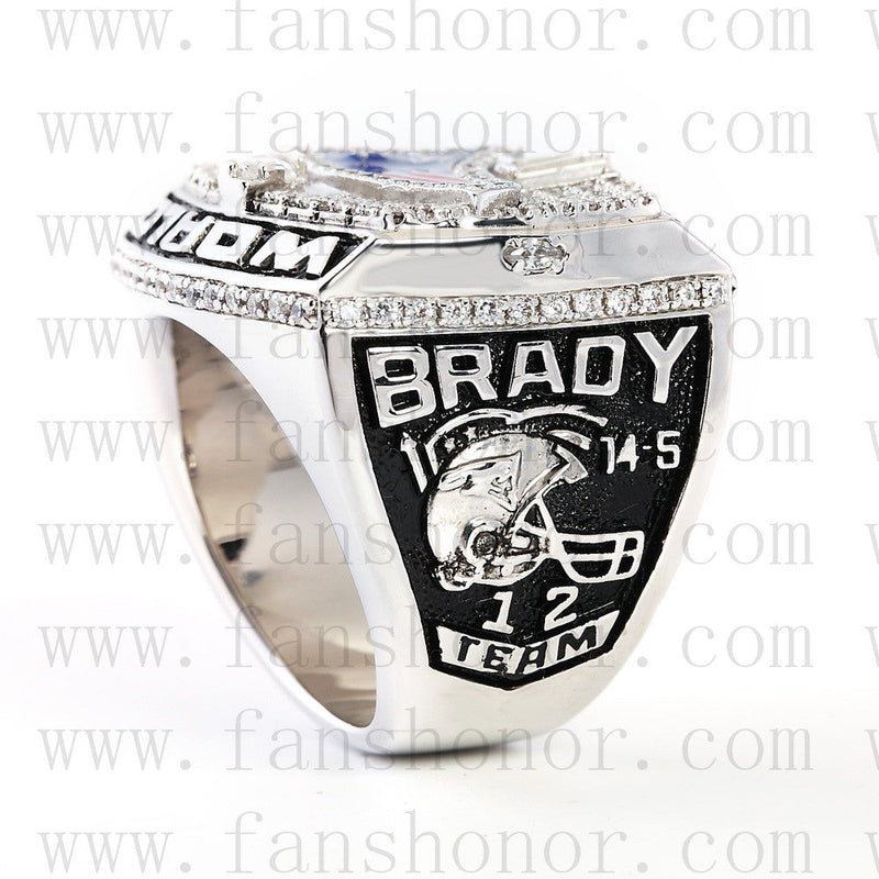 Customized New England Patriots NFL 2001 Super Bowl XXXVI Championship Ring