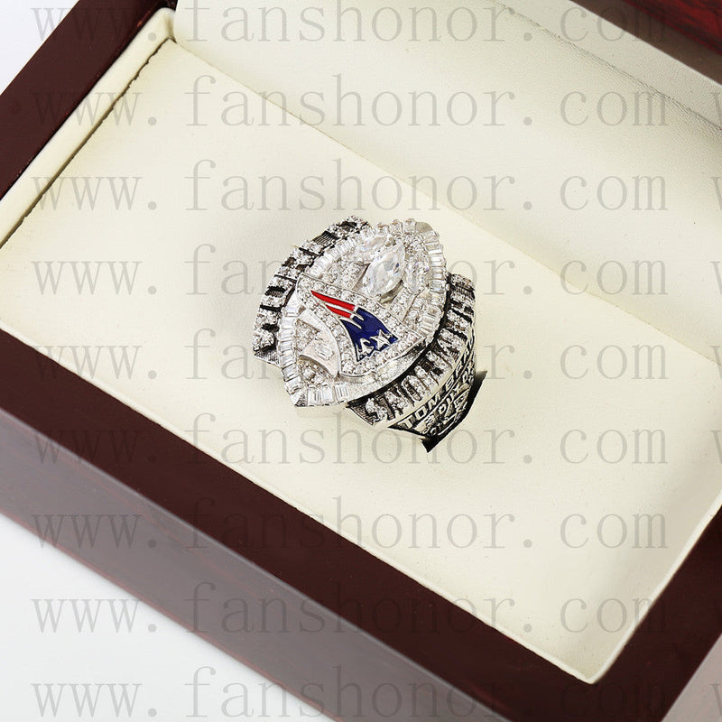 Customized New England Patriots NFL 2004 Super Bowl XXXIX Championship Ring