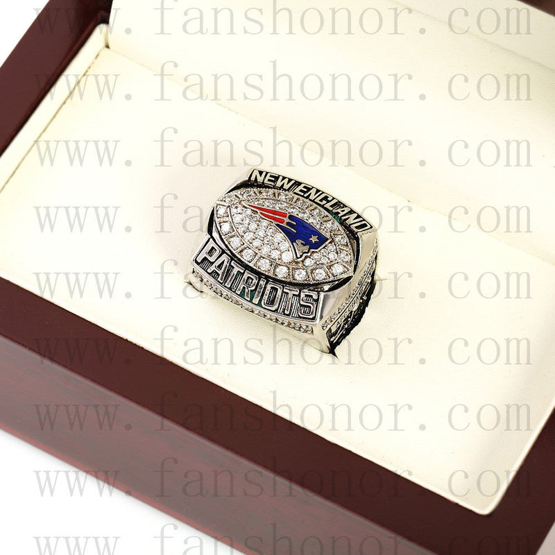 Customized AFC 2007 New England Patriots American Football Championship Ring