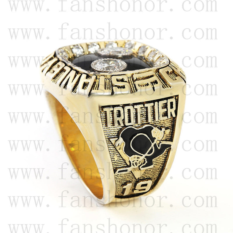 Customized NHL 1992 Pittsburgh Penguins Stanley Cup Championship Ring