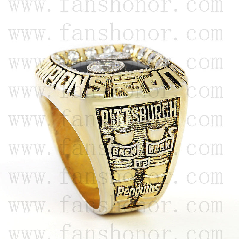 Customized NHL 1992 Pittsburgh Penguins Stanley Cup Championship Ring
