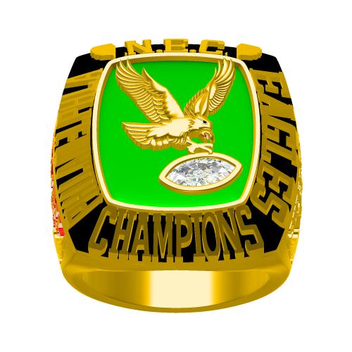 Custom 1980 Philadelphia Eagles National Football Championship Ring