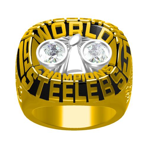 Custom Pittsburgh Steelers 1975 NFL Super Bowl X Championship Ring