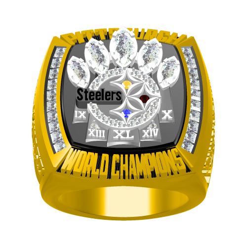 Custom Pittsburgh Steelers 2005 NFL Super Bowl XL Championship Ring