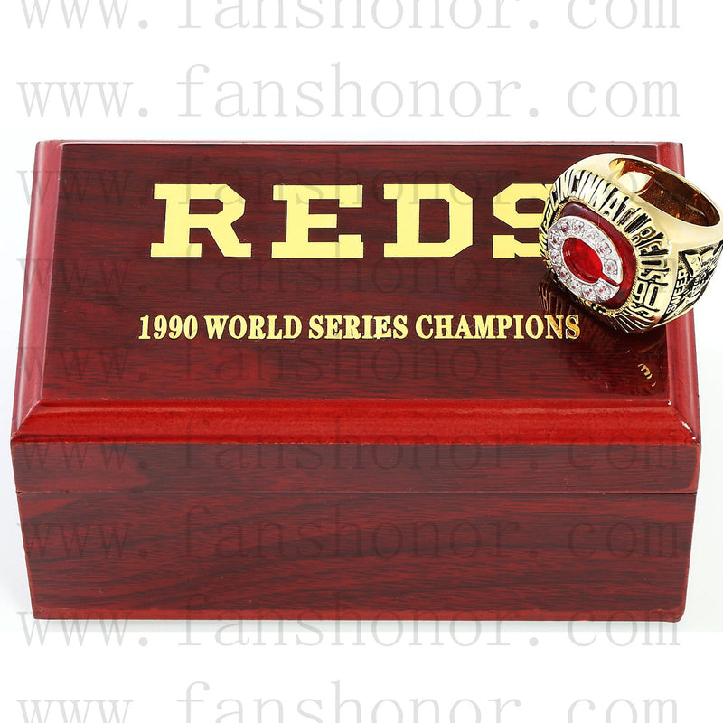 Customized MLB 1990 Cincinnati Reds World Series Championship Ring